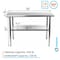 Amgood 14 in. x 36 in. Stainless Steel Table AMG WT-1436 - alternate 5